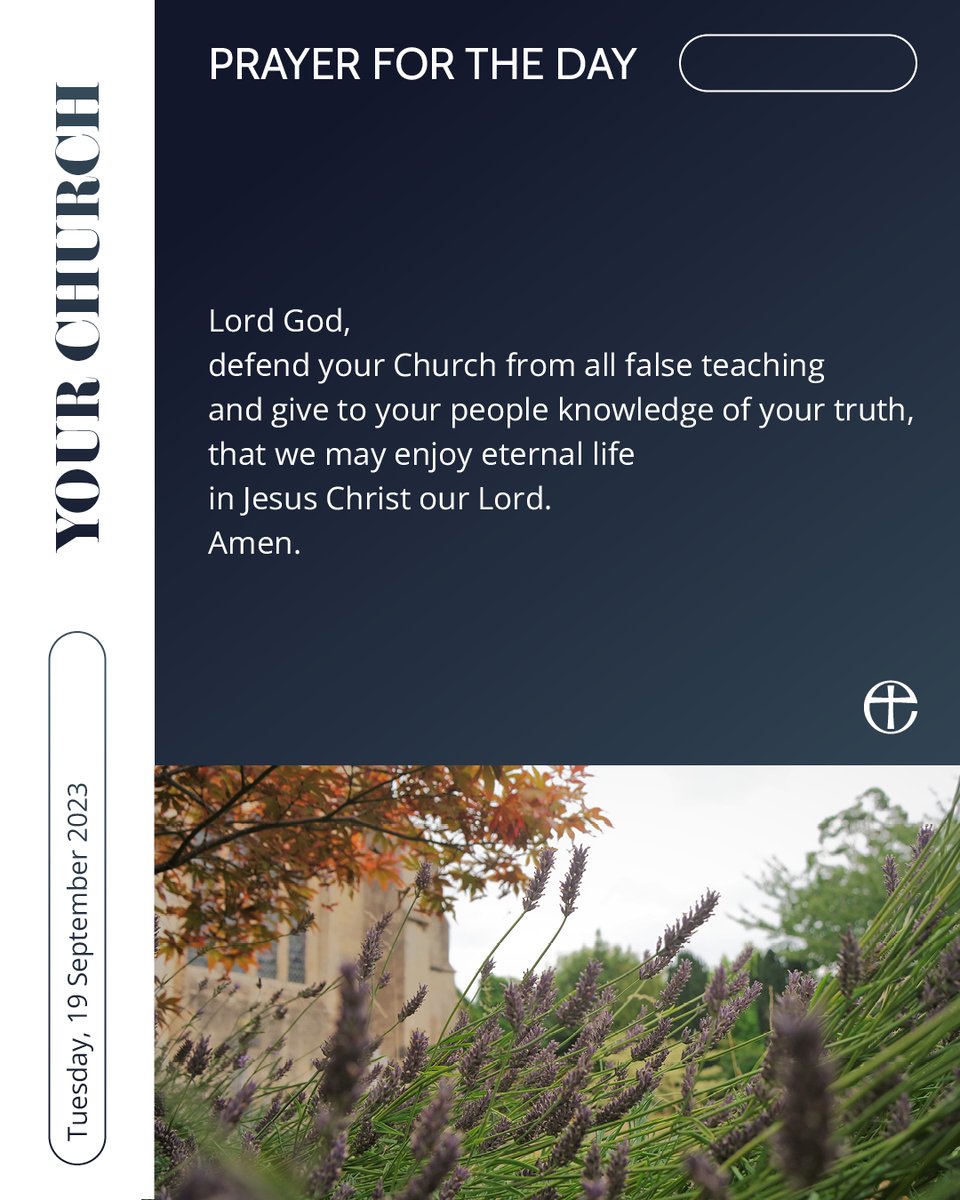 Pray with us. Today's prayer is available in plain text and audio formats at cofe.io/TodaysPrayer.