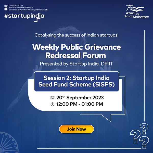 startupindia's tweet photo. Supporting the Indian startup ecosystem with a dedicated platform for expressing concerns and resolving issues.
Join here: https://t.co/SZ7hRL8vMH
#StartupIndia #IndianStartups #StartupQueries #IndianStartups #StartupQueries #RedressalForum #SeedFundScheme #Fundings https://t.co/JPs6gBkfR2