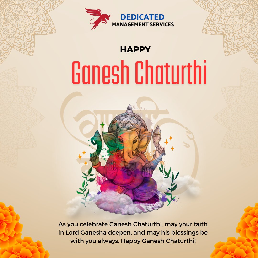 dms_facility's tweet photo. Wishing you all a very happy #Ganesh_Chaturthi. May Lord Ganesh Ji bless you with wisdom, prosperity, and happiness in your life. Happy Ganesh Chaturthi to everyone. 
.
.
#GaneshChaturthi #GaneshChaturthi2023 #GanpatiBappaMorya #dedicatedmanagementservice #dmsfacilityindia https://t.co/I0OrGLbZLr