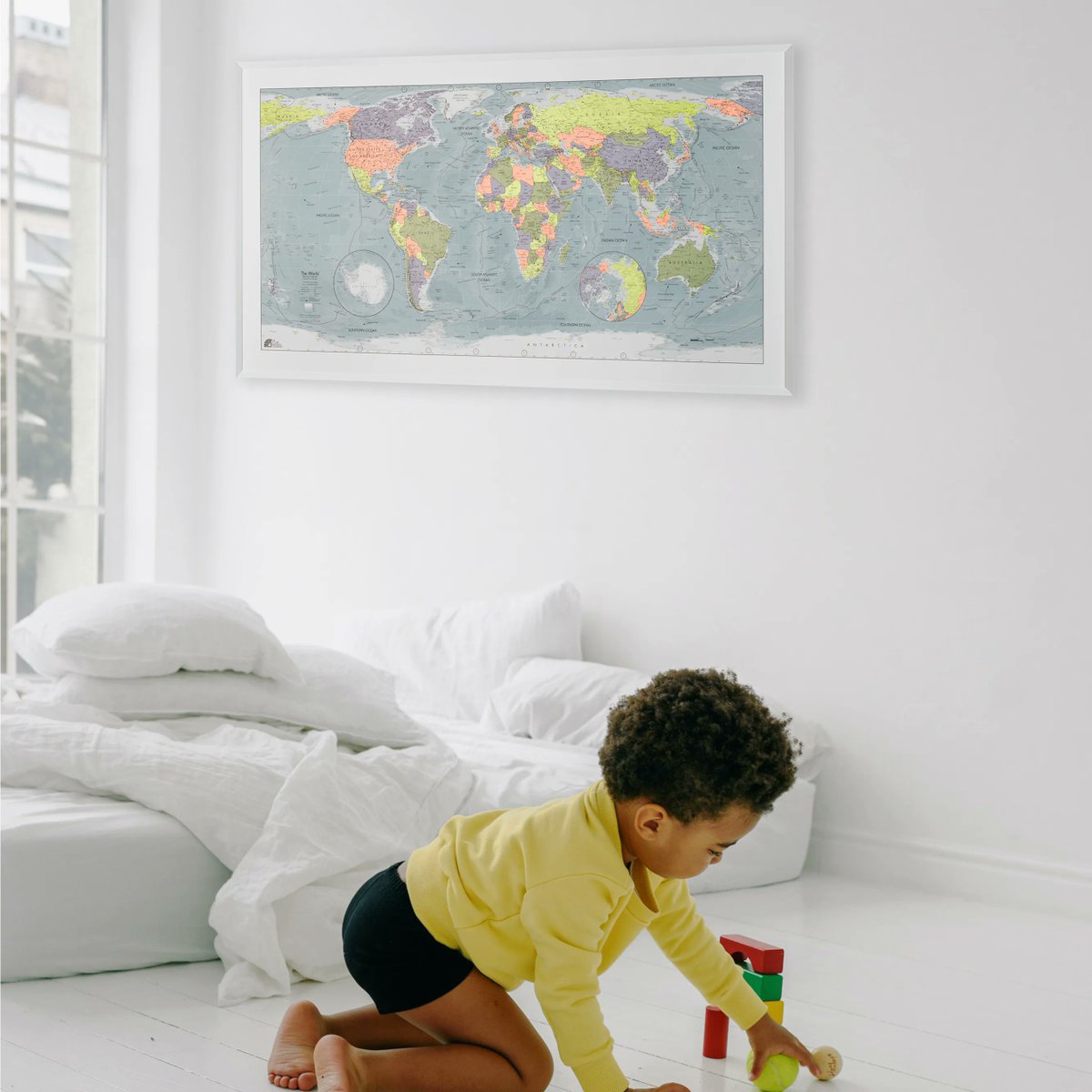 Futuremaps's tweet image. Our Classic world map is a contemporary tribute to the familiar schoolroom map and is perfect for map-lovers of all ages.

👉 buff.ly/2Z0QfXD 

#classicmap #worldwallmap #worldmap #colourfulworldmaps #printedmaps #framedworldmap #bedroominteriors #bedroominspo
