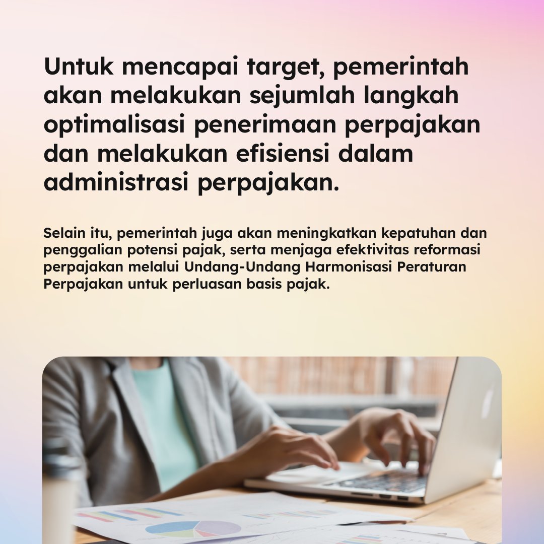 OnlinePajak's tweet photo. Pada tahun 2024, target penerimaan pajak akan naik menjadi Rp 1.988,9 triliun!

Simak penjelasannya di gambar berikut.

#OnlinePajak #Pajak #BeritaPajakHariIni https://t.co/bgFQMMmQFT