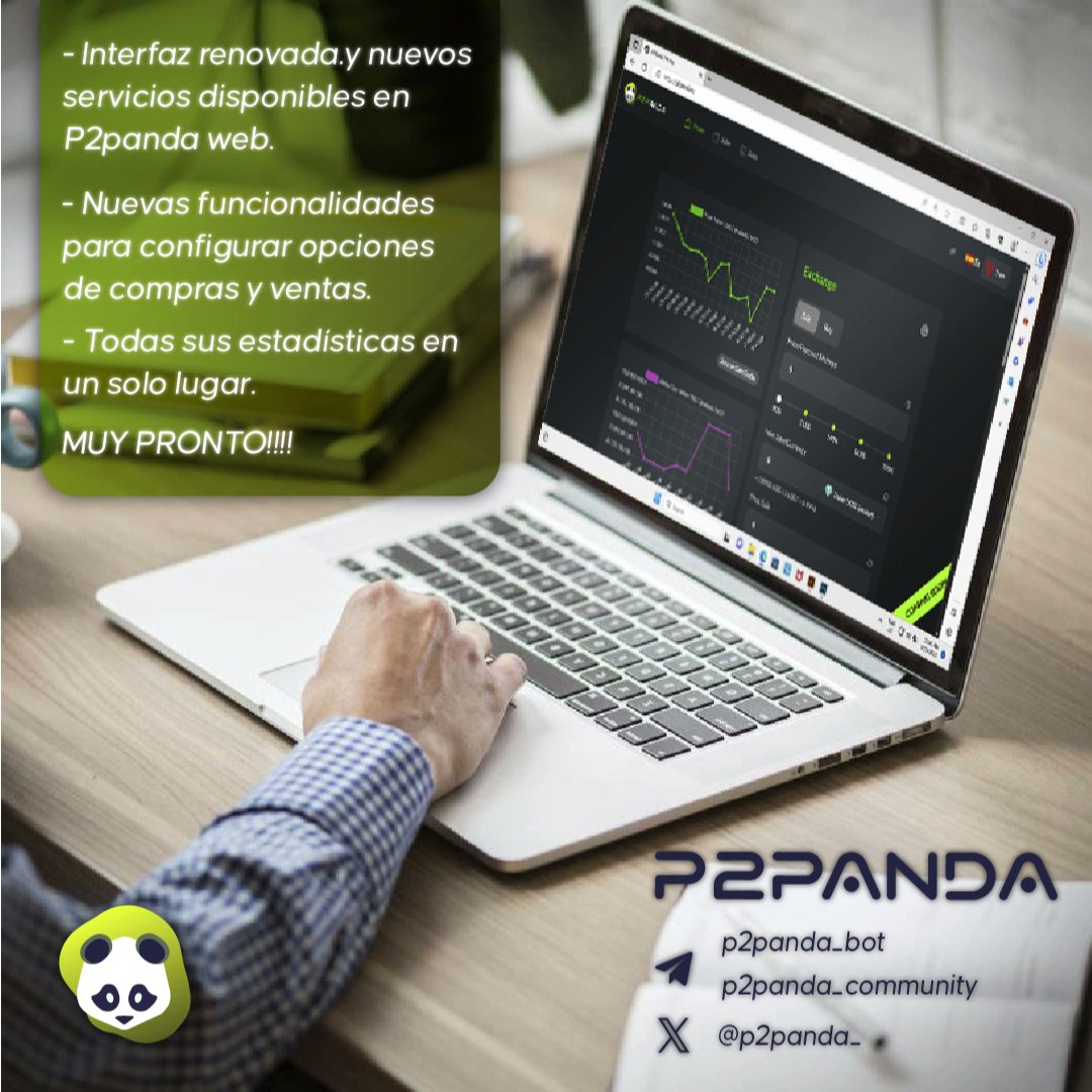 p2panda_'s tweet photo. Cada día más cerca!!! #web renovada de #p2panda con nuevas opciones para gestionar tus #compras y #ventas de # criptomonedas.

#exchange #p2p #trade #finance #usdt #usd #criptos #comingsoon #criypto #development https://t.co/O7MWVYfmQQ
