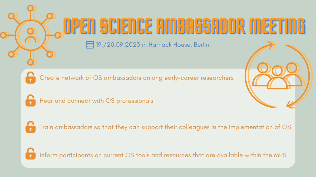 🔍 See you soon at Harnack House in Berlin for the official start of our 5th Open Science Ambassador Conference! 🤝📚🔓 The programme is here: osambassadors.mpdl.mpg.de/program-2023/
#OpenScienceMeeting2023 #OpenScience