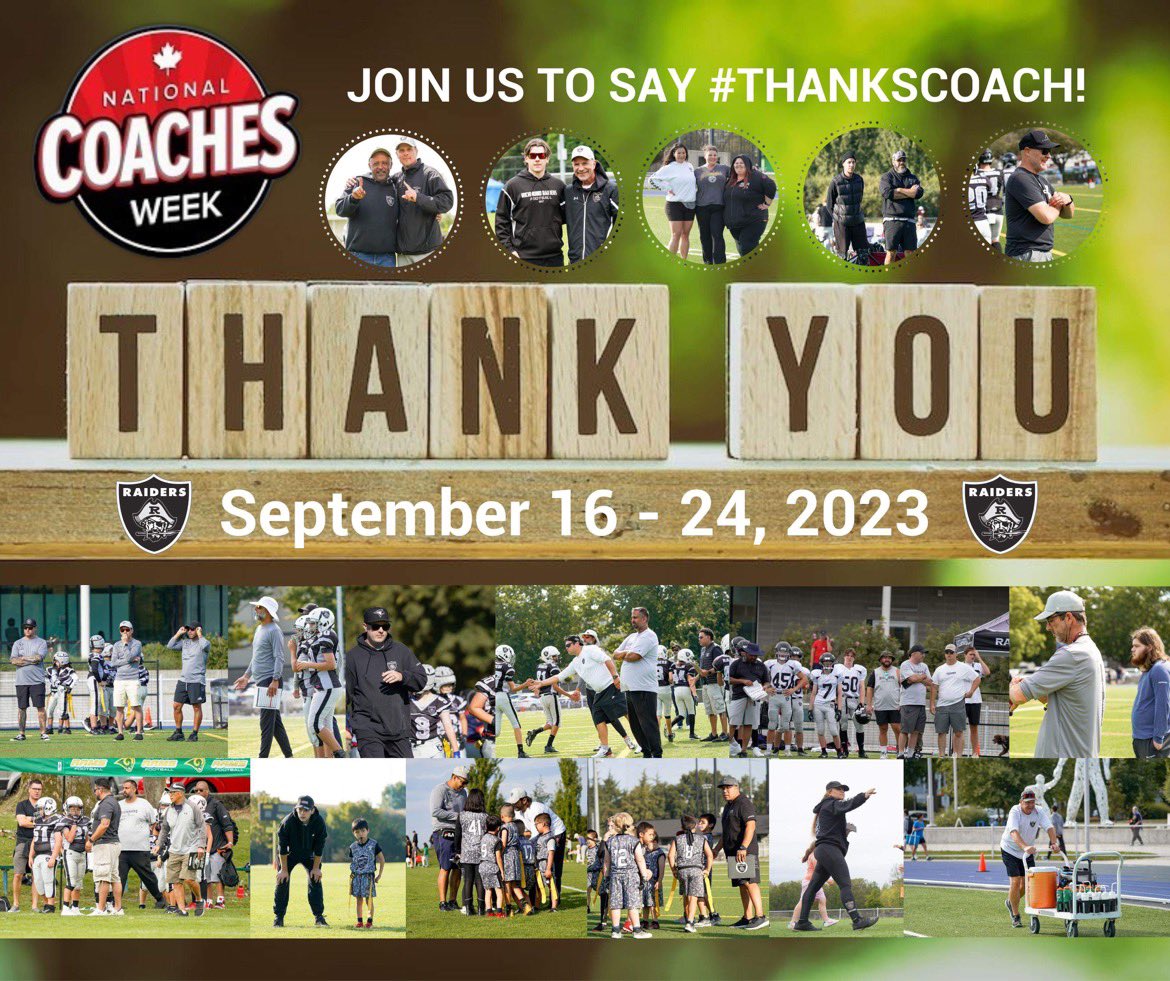On behalf of all the youth &amp; parents within Richmond Minor Football League, we want to say a huge THANKS to our volunteer coaches!  You are shaping the future of football, cheerleading &amp; the community!  

#NationalCoachesWeek #ThanksCoach
