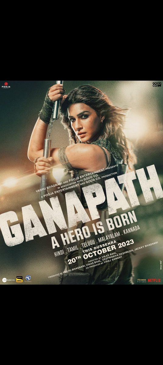 mdshadab86330's tweet photo. Lo kriti ka bhi fire mode 🔥😍 poster aachuka...#Ganapath #GanapathPart1 #GanapathFirstLook #tigershroff #KritiSanon #AmitabhBachchan @Khushi_TS @FamboyQuotes @vishhh_al https://t.co/sDWC3jEVFg