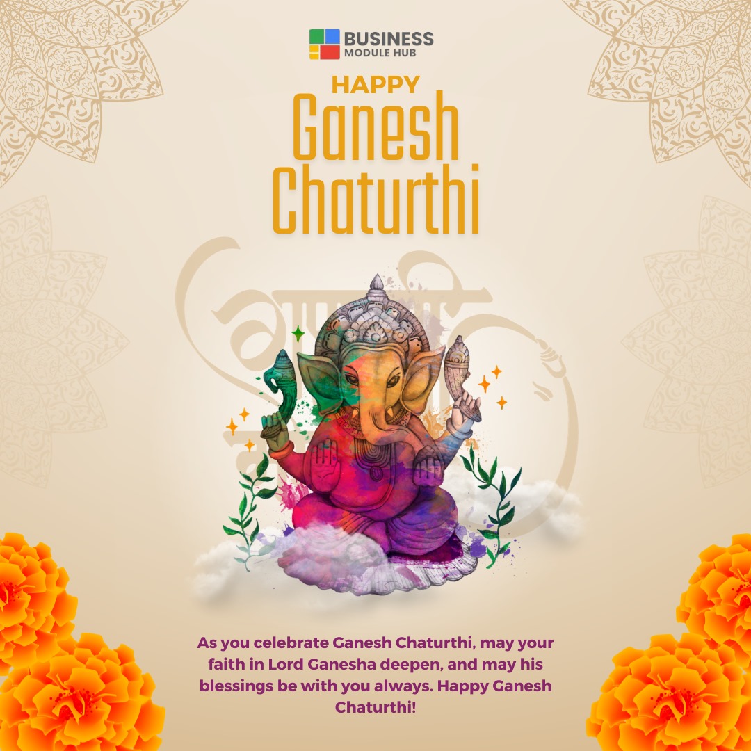 BusinessModule's tweet image. May the divine blessings of Lord Ganesha bring you success, happiness, and prosperity on this auspicious occasion of Ganesh Chaturthi.
Happy Ganesh Chaturthi from team BMH.
#ganeshchaturthi
#ganesha
#bmh