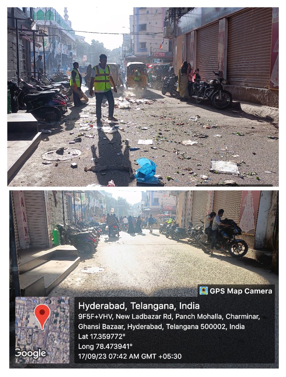 Trash Belongs in the Bin, Not on the Road! -Don't litter #IndianSwachhataLeague2 @MOHUA_India @SwachhBharatGov @Secretary_MoHUA @RoopaMishra77 @KTRBRS @CommissionrGHMC @GHMCOnline @DRonaldRose @ZC_Charminar #SwachhataHiSeva #YouthVsGarbage #GarbageFreeIndia #CleanerFuture
