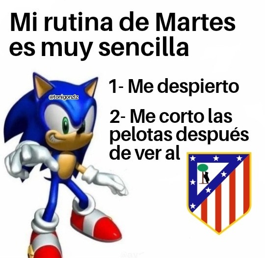 Tonigonzlz's tweet photo. Buenos dias, hoy juega el club Atlético de Madrid🫂 https://t.co/0lctfJscGP