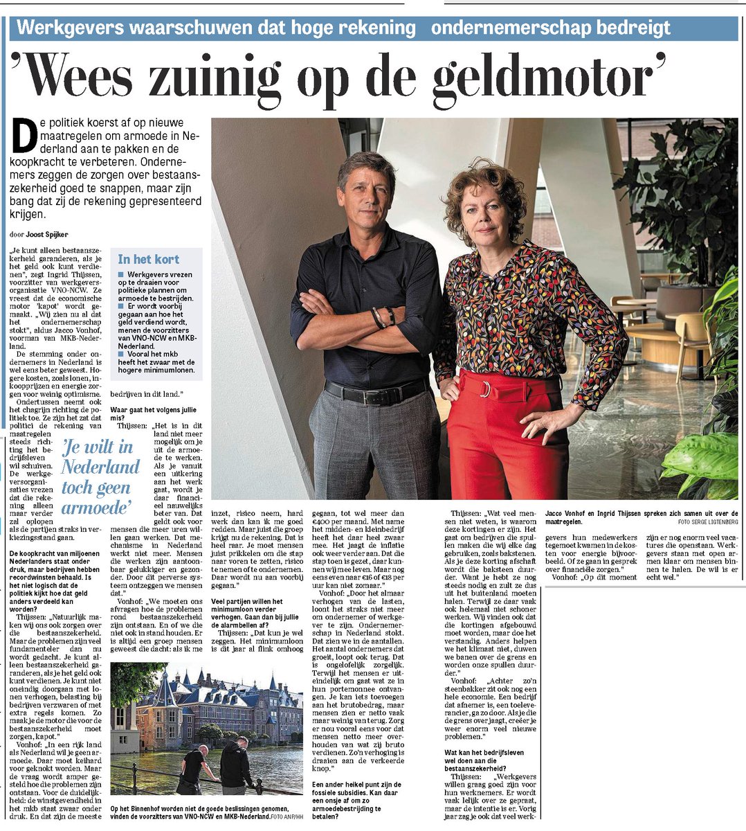 In een rijk land als Nederland wil je geen armoede. Maar het lijkt nu in de politiek vooral te gaan over eerlijk verdelen en niet over eerlijk verdienen. Zo moeten we zorgen dat werken, méér werken en ondernemen altijd beter loont. Dat is het beste recept voor bestaanszekerheid.