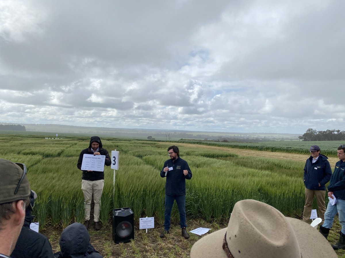 Despite the wet weather, it’s great to be at the <a href="/far_australia/">FAR Australia</a> western hyperyielding crop centre to check out the trials, learning about the latest in crop management &amp; hearing from <a href="/Stirlings2Coast/">Stirlings to Coast Farmers</a>’s <a href="/dan_fay1/">Dan Fay</a> chat about the 2022 grower yields! #aussieag #research #trials