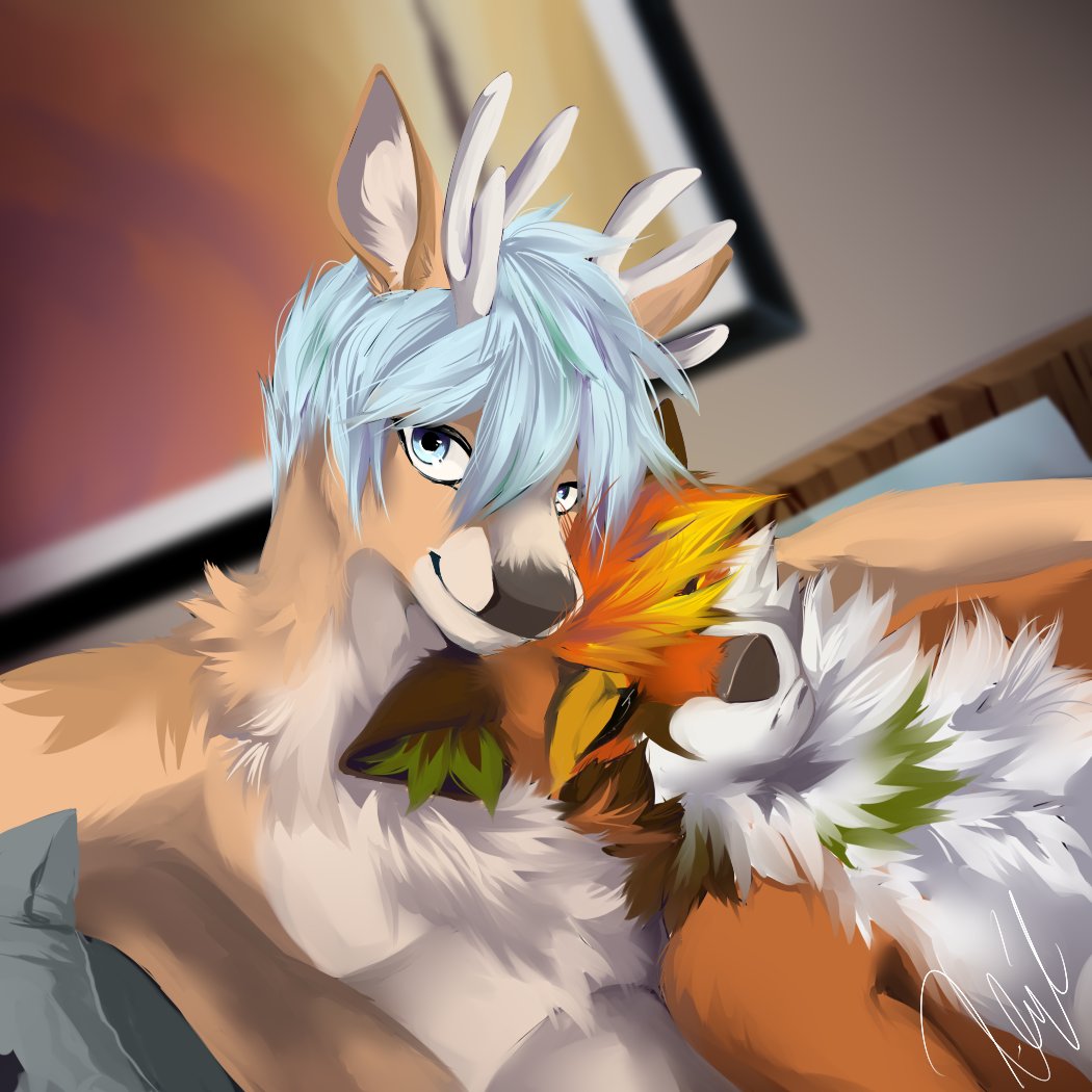 Reh.
#furryart #furryCouple #deerfurry #furrycommission