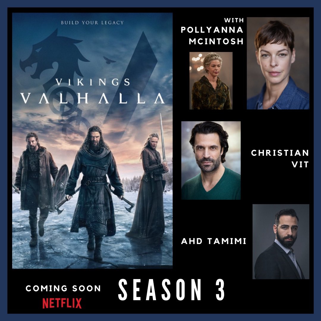 Looking forward to Season 3 <a href="/ValhallaNetflix/">Vikings Valhalla</a> with @PollyAMcIntosh <a href="/Chr_Vit/">Christian Vit</a> <a href="/ahdtam/">Ahd Tamimi</a> <a href="/netflix/">Netflix</a>