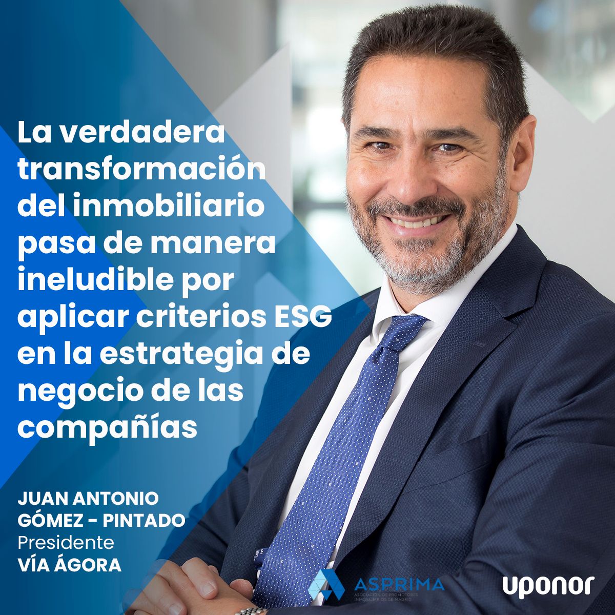 Uno de los momentos destacados de #Inmosostenible23, evento referencia del sector que organizamos junto con <a href="/ASPRIMAdrid/">ASPRIMA</a>, será la conversación entre Juan Antonio Gómez-Pintado, Presidente de <a href="/ViaAgora/">VÍA ÁGORA</a> y <a href="/elefrai/">Elena Fraile</a> conductora de Con I de Inmobiliario

uponor.com/es-es/inmosost…