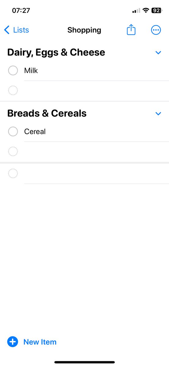 andrewwain's tweet photo. @eastbayjay510 @sondesix Works for me (11 Pro but should be the same for 11 I think). Had to make a new list and set type to Shopping. https://t.co/7D9F3avsgD