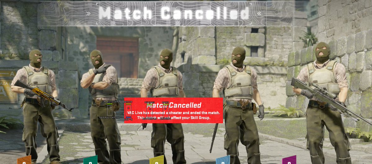 VAC Live funktioniert scheinbar doch, eben wurde ein Cheater aus dem Gegnerteam gebannt.
Freut mich das Valve endlich was gegen Cheater unternimmt.
Weiter geht die Reise #road2TOP10eu