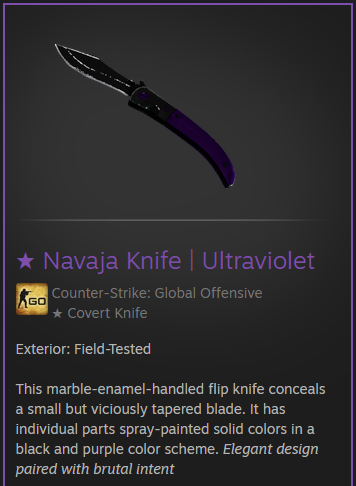 xcncsgo's tweet photo. ★ Navaja Knife | Ultraviolet [FT] GIVEAWAY!

To enter: 

▫ Follow me 
▫ Retweet &amp; Like 
▫ Tag ur friends (Required) 

 Ends in 1 week, good luck!

#CSGO #CS2 #CSGOGiveaway #csgoskins https://t.co/iUoyVtQBB5