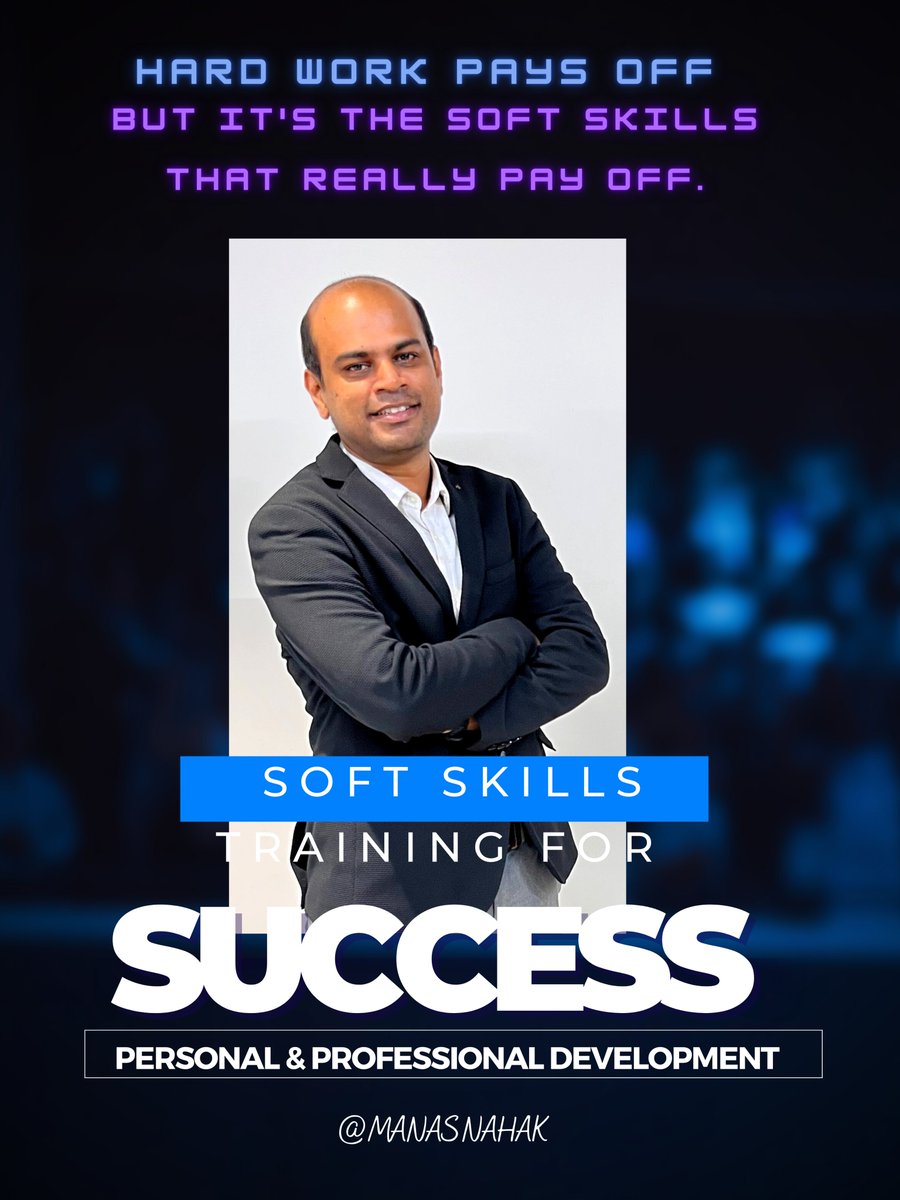 MANASNAHAK5's tweet photo. Hard work pays off, but it's the soft skills that really pay off.. https://t.co/9KHsjMMKKn