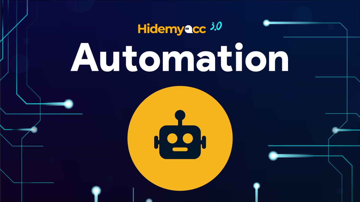 hidemyacc_com's tweet photo. Automate, Automate, Automate ❗❗
The wait is over ...
HIDEMYACC AUTOMATION is ready to launch in tomorrow!! Are you ready for it?
#hidemyacc #antidetectbrowser #browserfingerprint #multilogin https://t.co/FMguy3JL6p