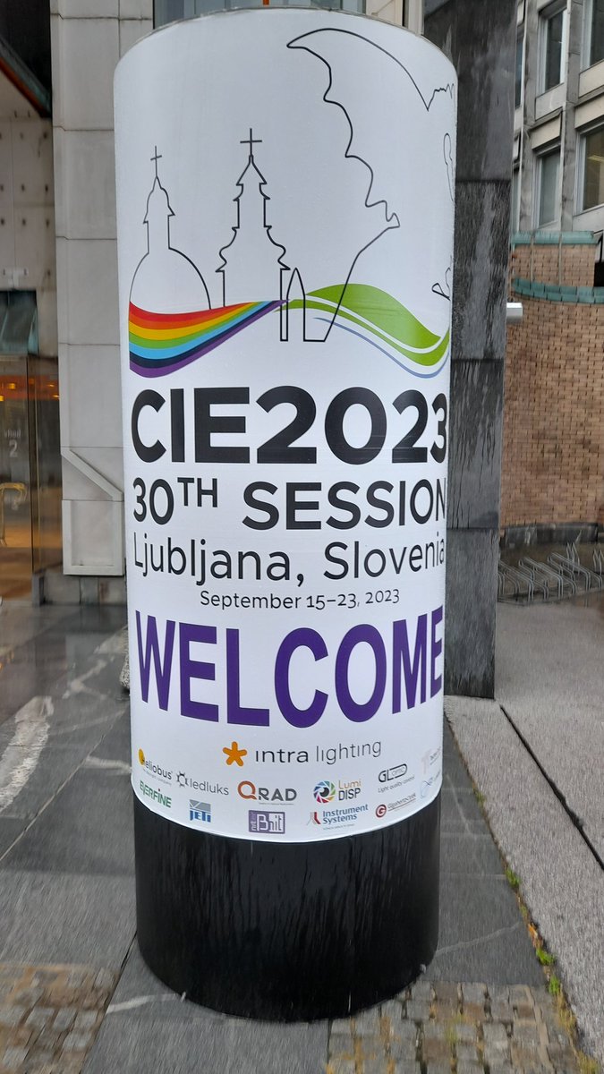 Excellent first day <a href="/CIEScienceLight/">Central Bureau</a> Ljubljana meeting, discussion on modern car head lights &amp; signage, driver height perspective regarding road ahead at night etc <a href="/the_ilp/">The Institution Of Lighting Professionals</a> <a href="/SLL100/">SLL</a> second day just started