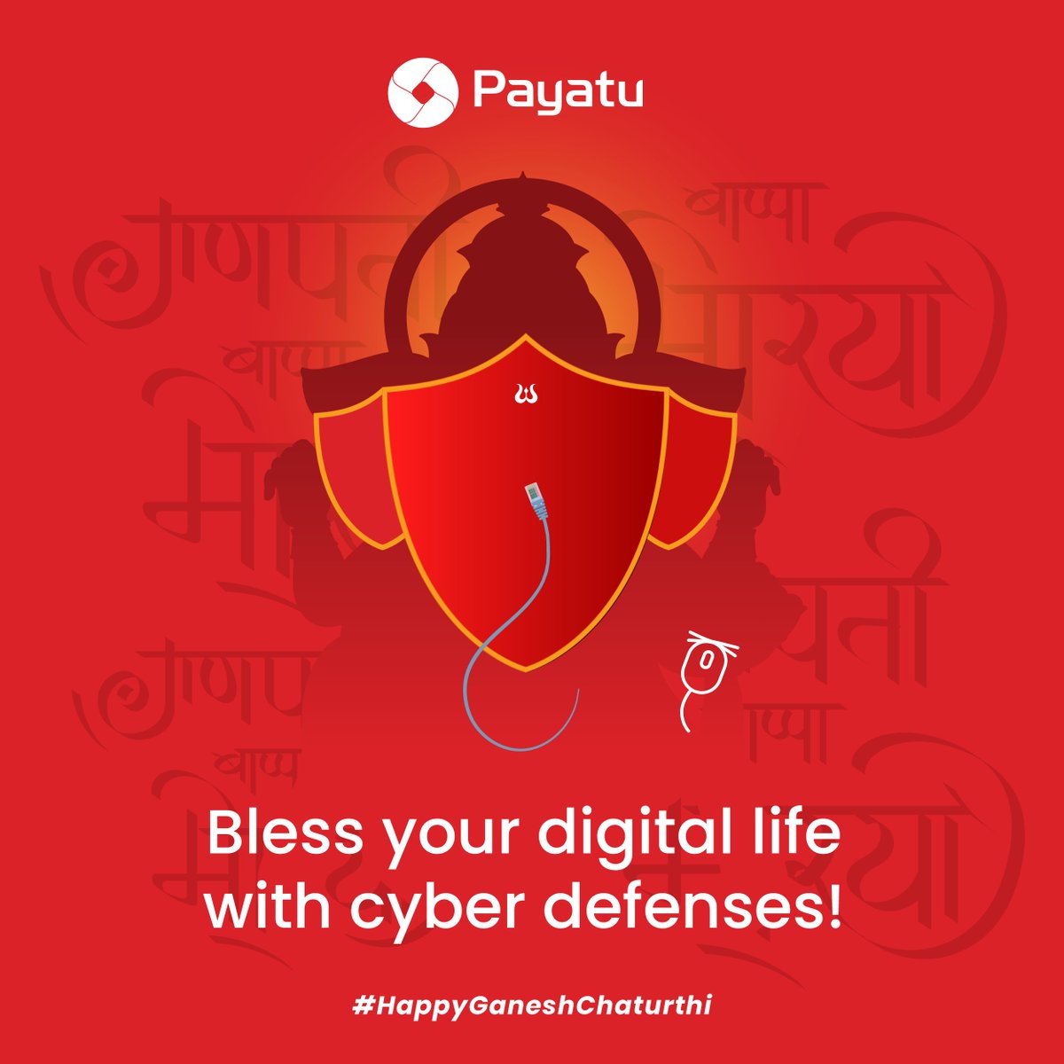 🙏✨ Happy Ganesh Chaturthi! 🌺

On this auspicious occasion, let us seek the divine blessings of Lord Ganesha for the wisdom to safeguard our invaluable data, just as he protects us from life's obstacles. 🐘💻

Wishing you a joyful and blessed #GaneshChaturthi🪔

#InfoSec #xIoT