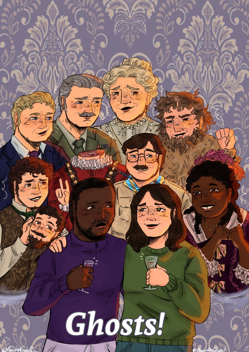 Family,Family, Family.👻❤️

this show has caused me to find and make my own family😭🫶!! Printed this fanart I made out for the cast to sign at BFI, I love these dear ghosties and livings so so much!!

(untag when replying please!)
[#BBCGhosts #GhostsBBC #BBCGhostsfanart #Fanart]