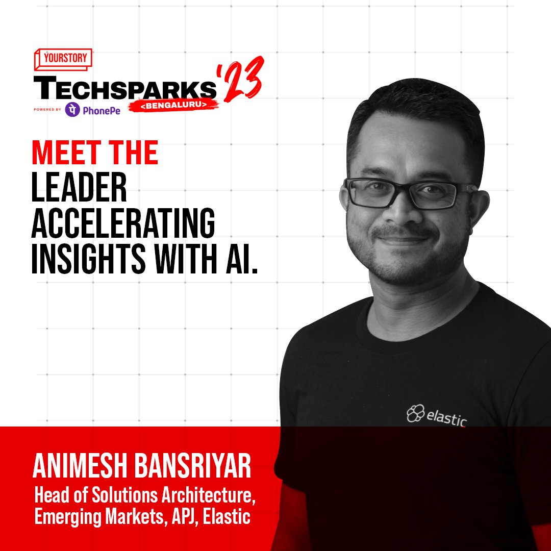 _TechSparks's tweet photo. With 20 years of experience in engineering solutions, @bansriyar is helping @elastic stretch the limits of what’s possible in data management. https://t.co/QVikVJuXPH