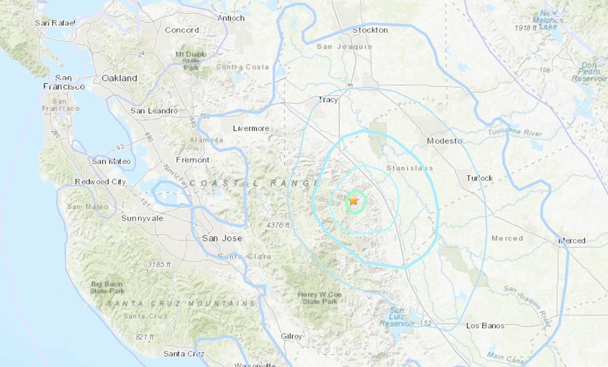 VisitmyShop's tweet photo. California earthquake: A 4.4 magnitude earthquake struck Stanislaus County.
The USGS says that there is a 60% chance of a magnitude 6.7 or greater earthquake occurring in the San Francisco Bay Area in the next 30 years.
#earthquake #California #StanislausCounty #safecastle #shop https://t.co/75QnSeu9Xe