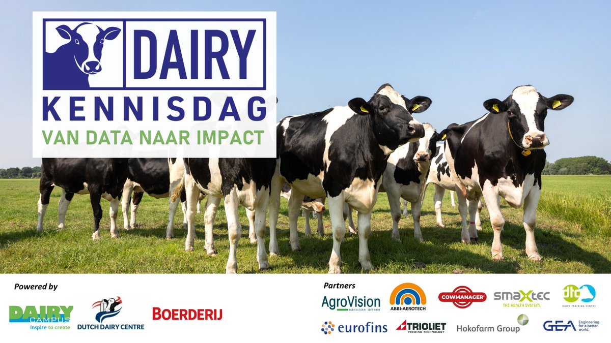 Nu nog even de laatste voorbereidingen en dan gaan we beginnen! De eerste editie van de Dairy kennisdag trapt om 10.00 u af met onze dagvoorzitter Gert van Duinkerken.
We verwachten zo'n 150 gasten, en dat is boven verwachting. #Dairykennisdag