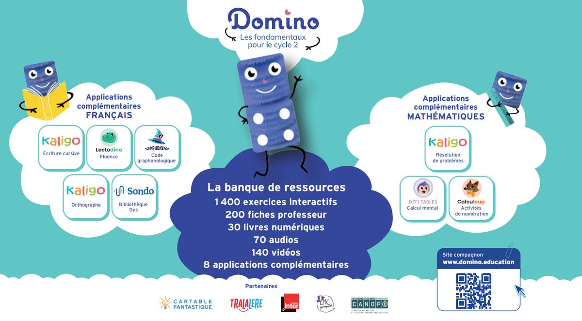 Accompagner l'enseignement des #fondamentaux avec la nouvelle #Ress_Num Domino pour l'enseignement du français et des #maths au cycle 2 ⤵️
Découvrez le parcours de formation de notre expert académique Mickaël Parisot, <a href="/mikprofmat/">Parisot Mickael</a>.
👉 bit.ly/Ress_Domino