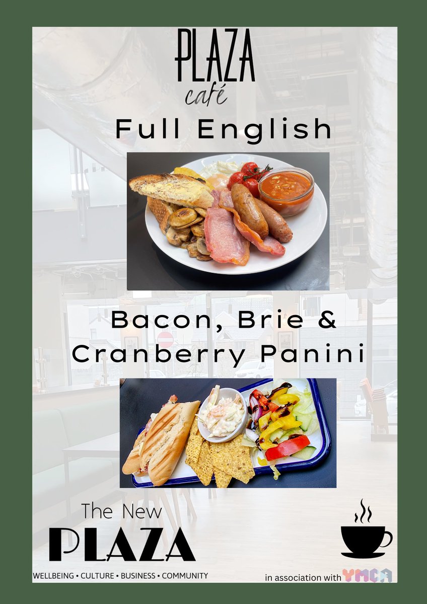 What better thing to do on this wet and windy day than treat yourself? 

We have lots of options available but two of the most popular are our Full English breakfast AND our bacon, brie and cranberry panini.

Open from 7.30am for grab and go and hot food served from 9am😋