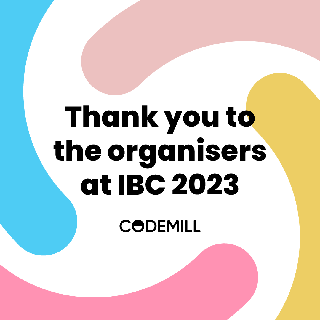 CodeMillAB's tweet image. We’d like to thank the organisers of the @IBCShow for hosting such an informative, enjoyable, & well-organised event. We’d also like to thank all the attendees, our partners, & all of those who visited our stands. We can’t wait for the next one! #IBCShow #IBCShow2023