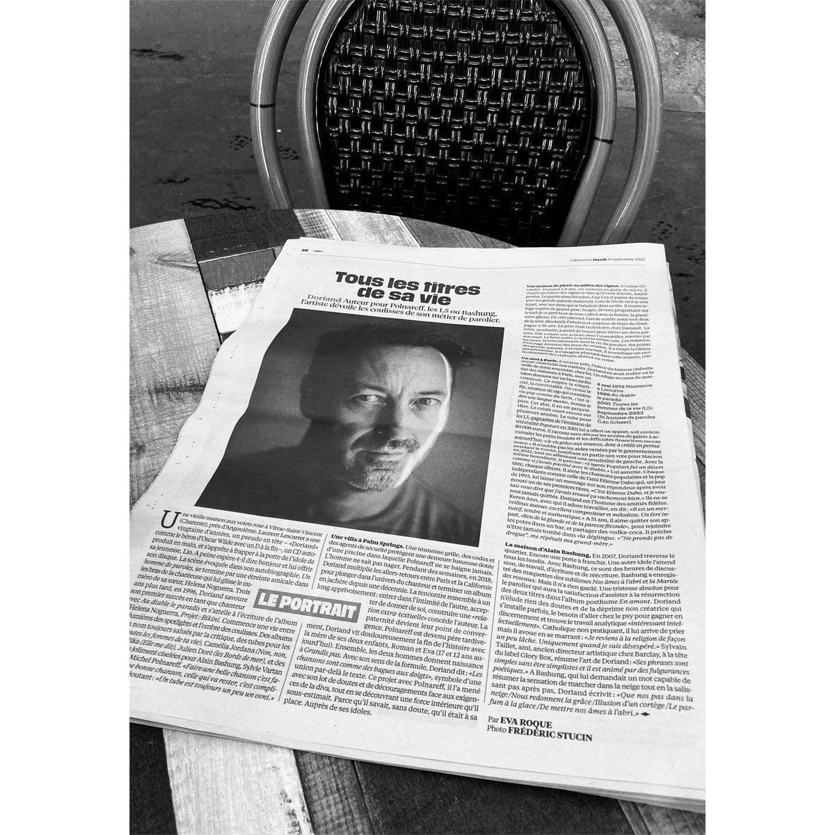 Quelques heure avec <a href="/Doriandavecund/">Doriand</a> pour un portrait-maisons et clafoutis 
<a href="/libe/">Libération</a> <a href="/luclevaillant/">Luc Le Vaillant</a>