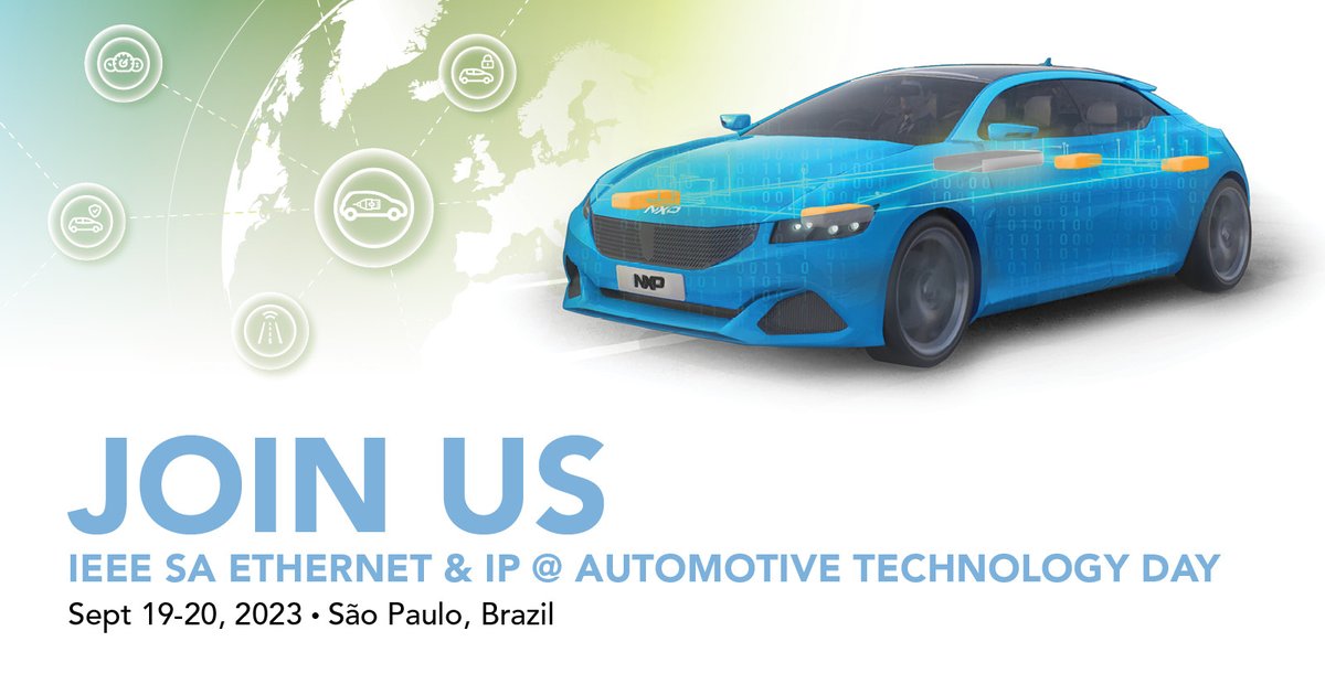 NXP's tweet photo. Today is the day! Join us in São Paulo, Brazil & discover the power of #Ethernet security and unlock the secrets of #MACsec implementation within ISO 26262 at the thrilling IEEE Ethernet Tech Days!
Register now and connect with our incredible experts.
https://t.co/VT4MWucaF6 https://t.co/0IDItOZhCW
