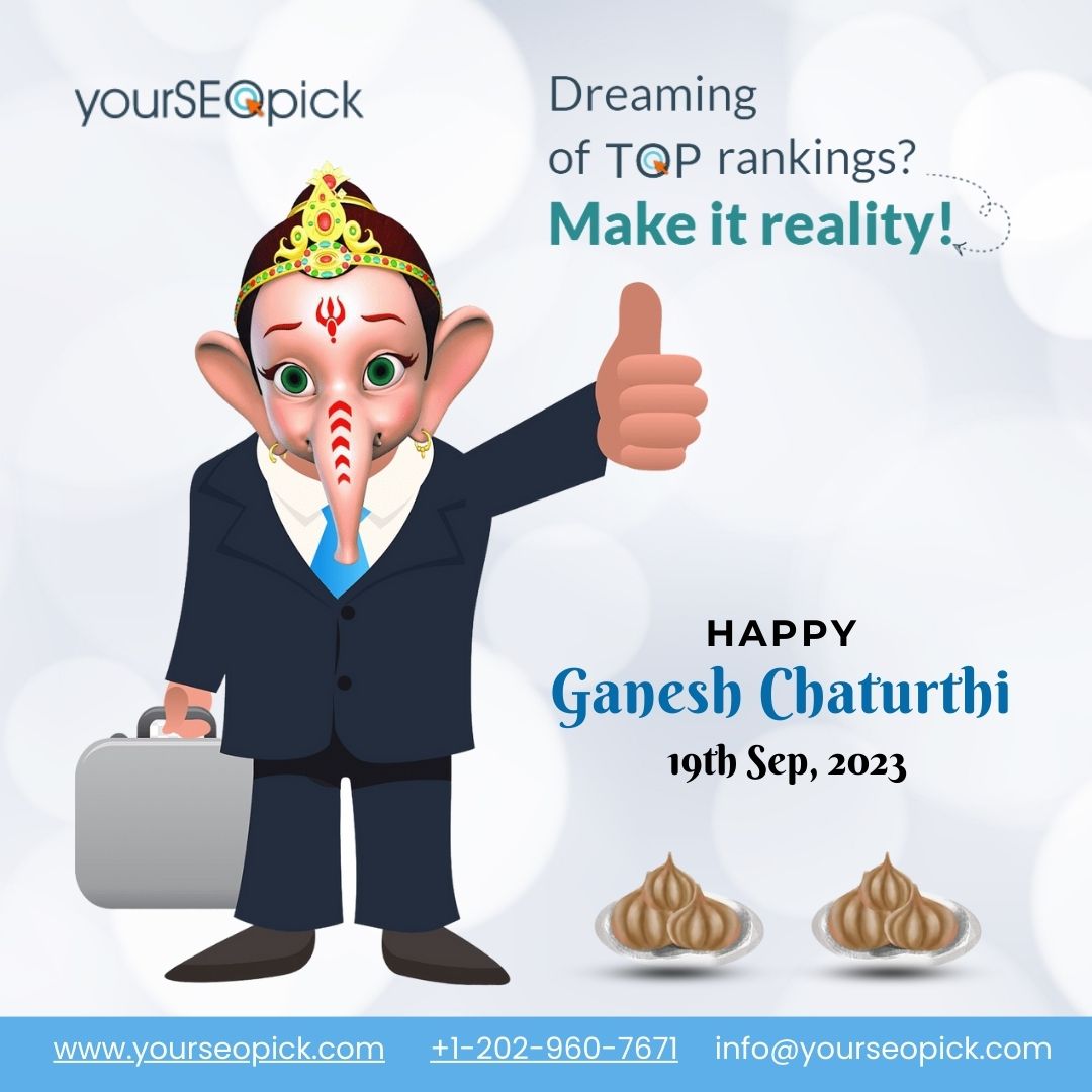 YourSEOPick's tweet photo. May the blessings of Lord Ganesha fill your life with happiness and prosperity.

Happy Ganesh Chaturthi!

https://t.co/COQ5jN7Nlk

#yourseopick #seo #digitalmarketing #rankingkeyword #ppc #businesslisting #google #backlink #ganeshchaturthi2023 #lordganesha https://t.co/m5qxG3Nwyu