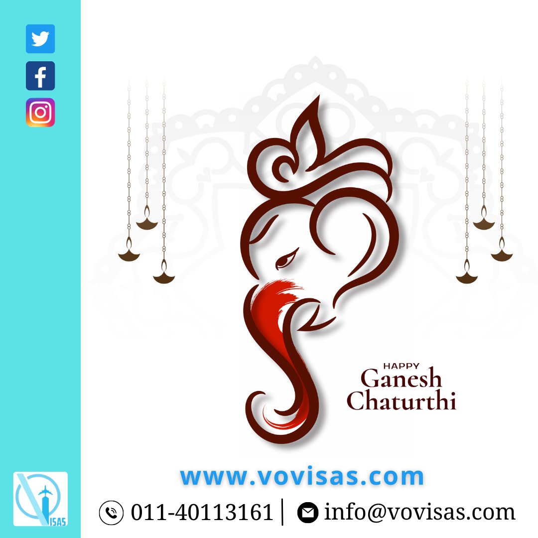 VisasVo's tweet photo. Happy Ganesh Chaturthi 
#Canadaimmigration #Visaconsultant #migratetocanada #permanentresidency #immigratetocanada #canadaprs #expressentry #expressentrycanada #immigration #vovisas #ganeshchaturthi https://t.co/COFJg1oCpi