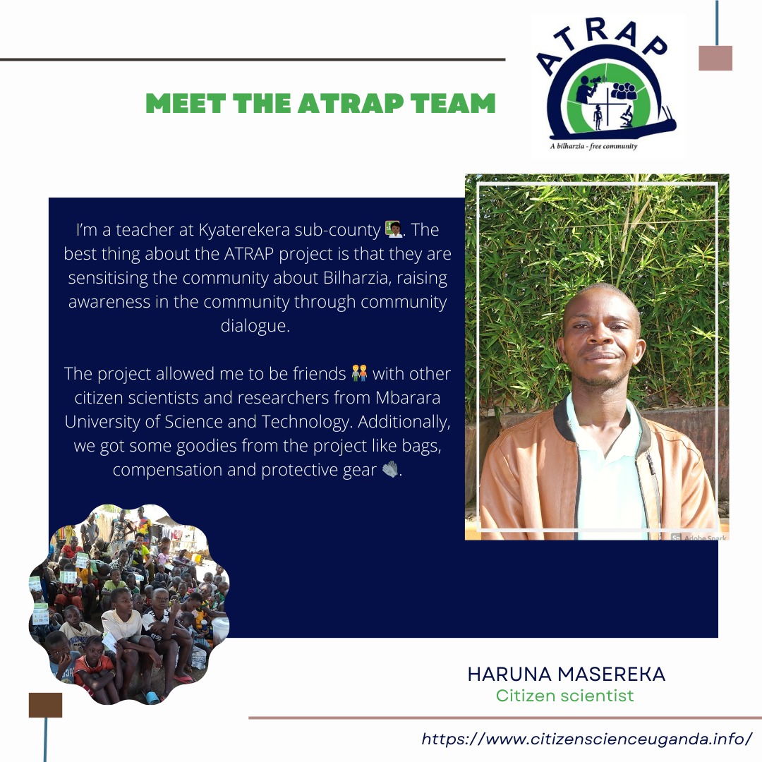 🌟ATRAP spotlight: As we end the first phase of ATRAP and prepare for the final meeting, we are delighted to shine the light on the ATRAP team members! In our *meet the team series*, 🧑🏿‍🏫 Haruna was the first citizen scientist enthusiast to share his story with you 😊 #atrap2023