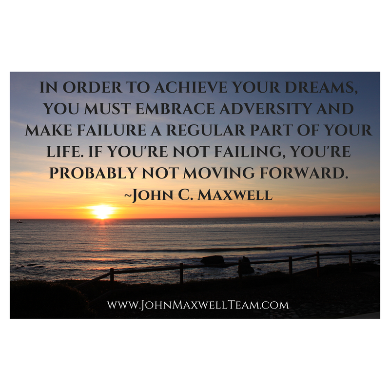 To err is human. Don't let failure stand in the way of success. #JMTeam