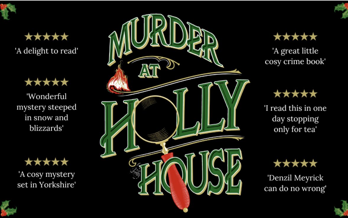 Lochlomonden's tweet photo. https://t.co/rzenUcCVqL we begin the lead-up to the day 👆👆#MurderatHollyHouse lands on shelves, your E-reader and audio device. It’s December 1952 in rural North Yorkshire. Send for Inspector Frank Grasby. He’s the man for the job - isn’t he? 😬🫤🤔😂🕵️‍♀️🔍 #tuesdaymotivations 🍸 https://t.co/5EDs5yP1xS