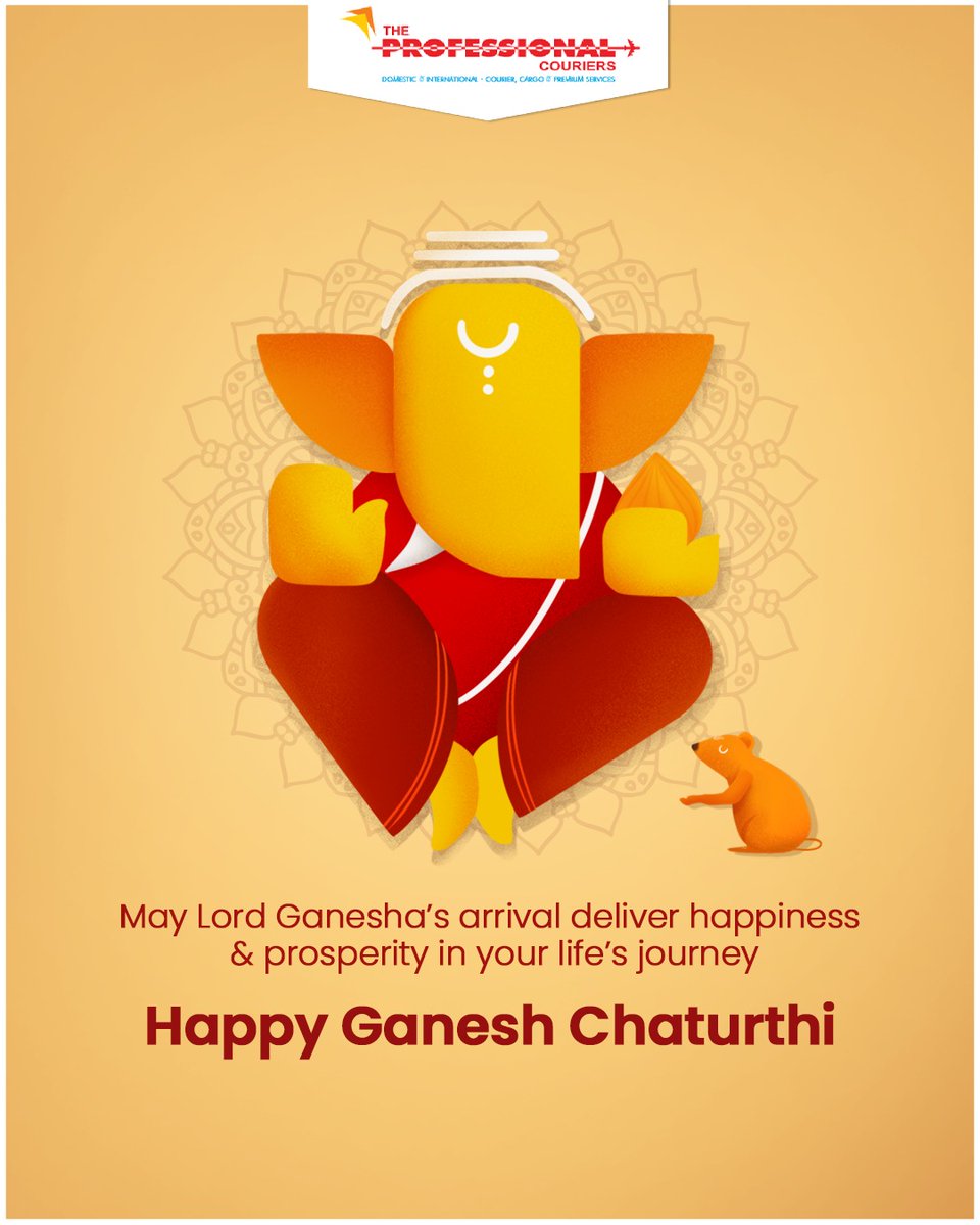 Celebrate this Ganesh Chaturthi with great joy and Lord Ganesha's grace!✨😇

#TheProfessionalCourier #HappyGaneshChaturthi #GaneshChaturthi2023 #DeliveringHappiness #Parcel #ParcelDelivery #Delivery #DeliveryService  #CourierNow #CourierService #Topicalspot #Trendingspot