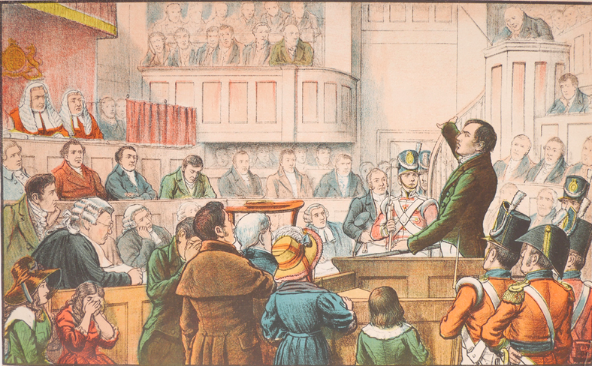 irelandbattles's tweet photo. #OnThisDay 1803 Robert Emmet was charged &amp; found guilty of high treason &amp; was to be executed. Famously,Emmet said,
"Let no man write my epitaph...When my country takes her place among the nations of the earth, then and not till then, let my epitaph be written".
#Ireland #History https://t.co/ob45WlNFBn