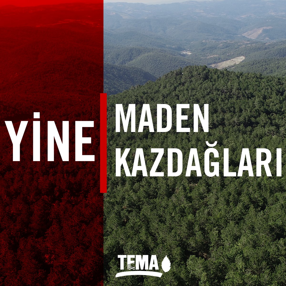 temavakfi's tweet photo. Yine Maden Yine Kaz Dağları!

Çanakkale’de Serçiler ve Terziler köyleri yakınında yapılması planlanan “Altın-Gümüş Madeni Projesi”yle ilgili bugün "İnceleme Değerlendirme Komisyonu Toplantısı" gerçekleşecek.

⏳ 2017 yılında açılan davayla, projeye verilen “Çevresel Etki Değerlendirmesi Olumlu” kararı, bölgenin tek içme suyu kaynağı olan Atikhisar Barajı’na, bölgenin yer altı sularına, tarımsal üretime ve endemik türlere zarar vereceği gerekçesiyle iptal edilmişti.

❗Proje hayata geçerse Çanakkale ve çevresi birçok riskle karşı karşıya kalacak.

📌 TEMA Vakfı olarak; yaşam alanlarımızın, doğal varlıklarımızın ve ormanlarımızın madencilik faaliyetleri ile tahrip edilmemesi gerektiğini bir kez daha vurguluyor,

📣 Tüm yetkilileri doğadan yana karar vermeye çağırıyoruz.

#KanunKorumazsaMadenYaşatmaz #KazDaglarıHepimizin #YerinÜstüAltındanDegerlidir #AltındaÖlümVar 

@csbgovtr  @TCTarim  @TCEnerji  @jiskenderoglu  @MuharremErkek17  @ozgurceylanchp  @ismetguneshan17  @GiderAyhan  @ridvanuz17  @turanbulent