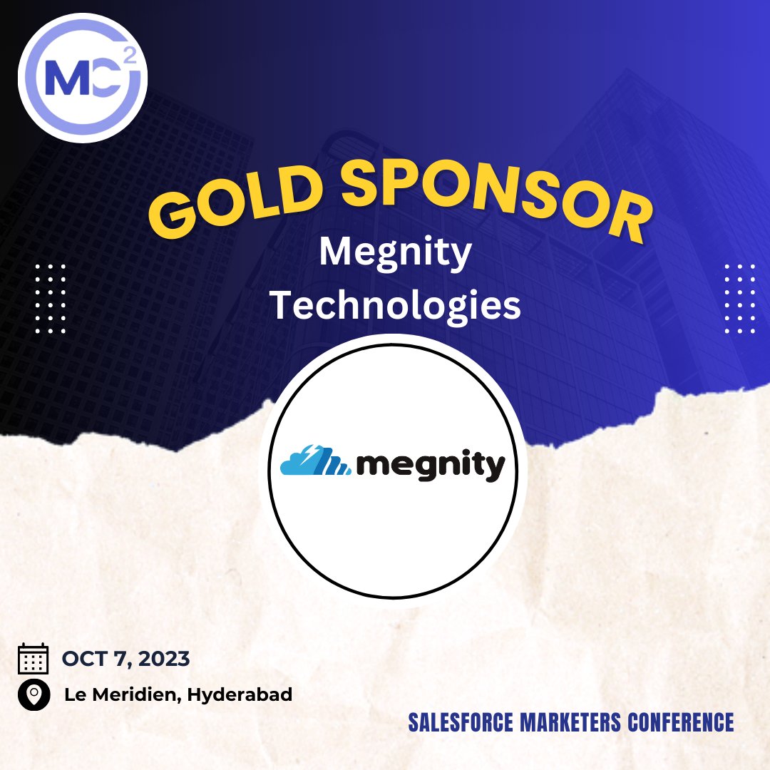 🙌 A huge shout to our incredible Gold Sponsor, @megnitytech. Your support is playing a pivotal role in ensuring the immense success of our upcoming event
<a href="/justguilda/">Guilda Hilaire</a>
<a href="/shibua/">Shibu Abraham</a>
@jyothsnabitra
<a href="/TrailblazerEsha/">Esha #MC²</a>
<a href="/sfdcFanBoy/">Manish Thaduri</a>
<a href="/AnuragPareek4/">Anurag Pareek</a>
#momentmarketers #marketingchampions #sfmc
