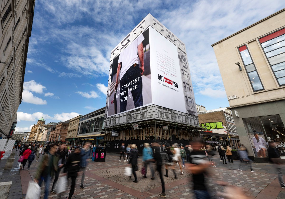 The greatest story ever worn!
<a href="/LEVIS/">Levi's®</a> Celebrating 150 years of the 501 Jean👖

#150yearsof501 #ooh #oohadvertising #banners