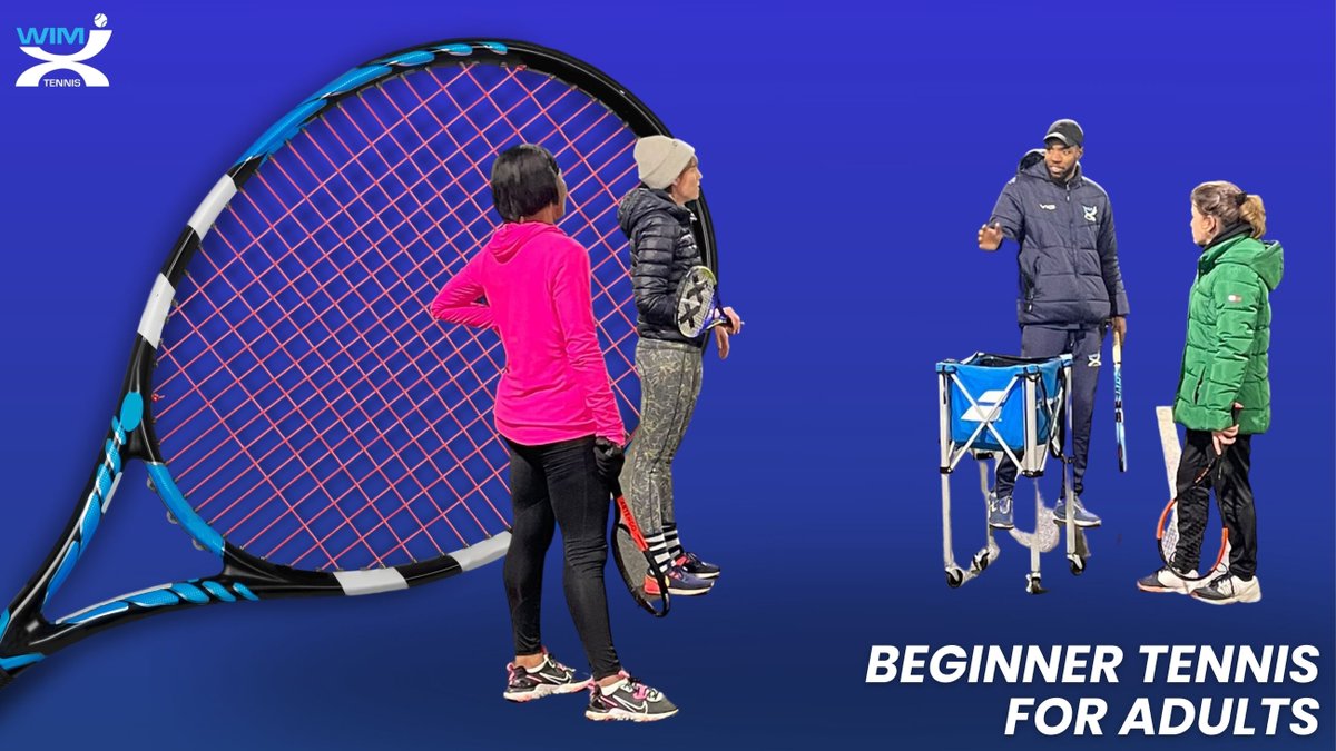 Looking to ACE your fitness goals &amp; have a smashing good time?

Join us for beginner tennis sessions where you'll learn the ropes of this fantastic sport in a fun &amp; welcoming environment. 🤩    

Ready to swing into action?  

Sign up now: clubspark.lta.org.uk/WimXTennis/Coa…  

#wimxtennis