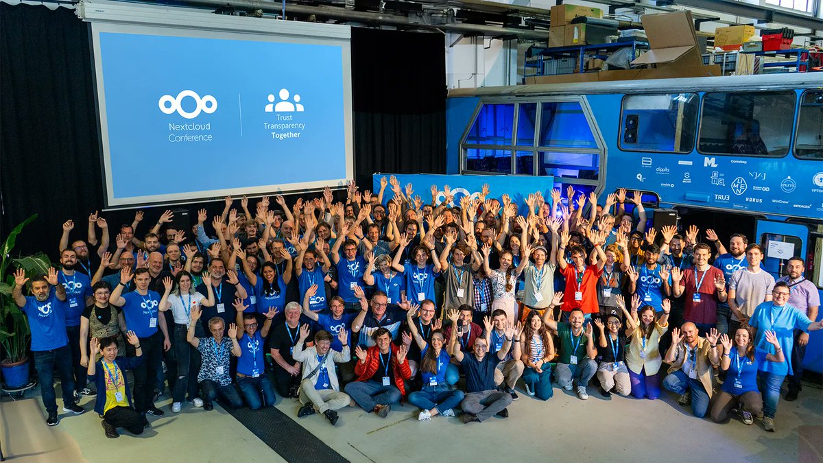 Nextclouders's tweet photo. Reflecting on an incredible Nextcloud Conference 2023! πππ
Thank you for joining us at the Nextcloud Conference 2023! It was an unforgettable experience filled with inspiration, laughter, learning, meeting new people, and much more! ππΒ
#Nextcloud #Nextcloudcommunity https://t.co/MG6VMprhQM