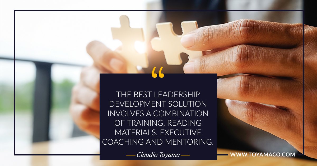 “The best leadership development solution involves a combination of training, reading materials, executive coaching and mentoring.” #SSVWay #executivecoaching