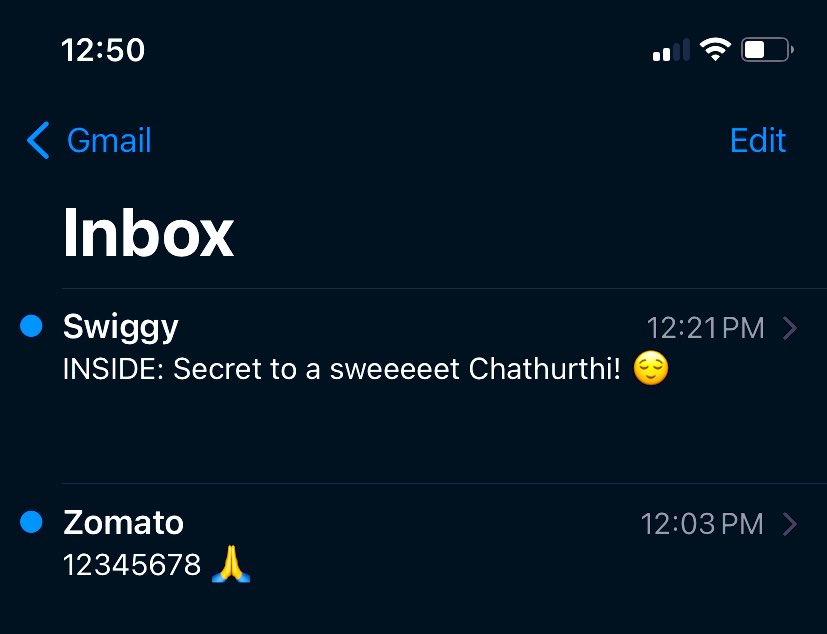 Exhibit A: When Growth teams figure out the right time to target a cohort. <a href="/Swiggy/">Swiggy Food</a> <a href="/zomato/">zomato</a> 😄