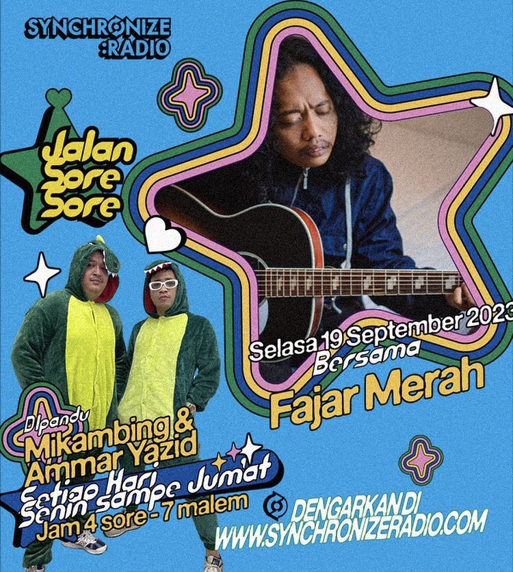 nanti sore mengudara di sini <a href="/synchronize_R/">Synchronize Radio</a> 🙌