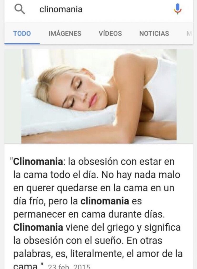 chicos creo q tengo clinomania