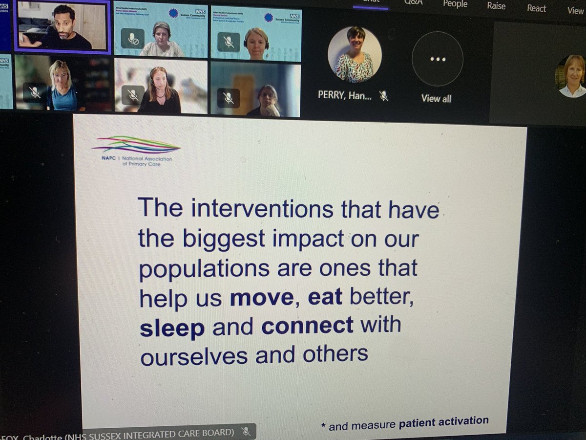 Great take away from first session at #SxPersonalisedCareWeek webinar #OK2Ask #WhatMattersToYou #personalisedcare Links well with the work we are doing in @scft_pcass support people with Long Covid